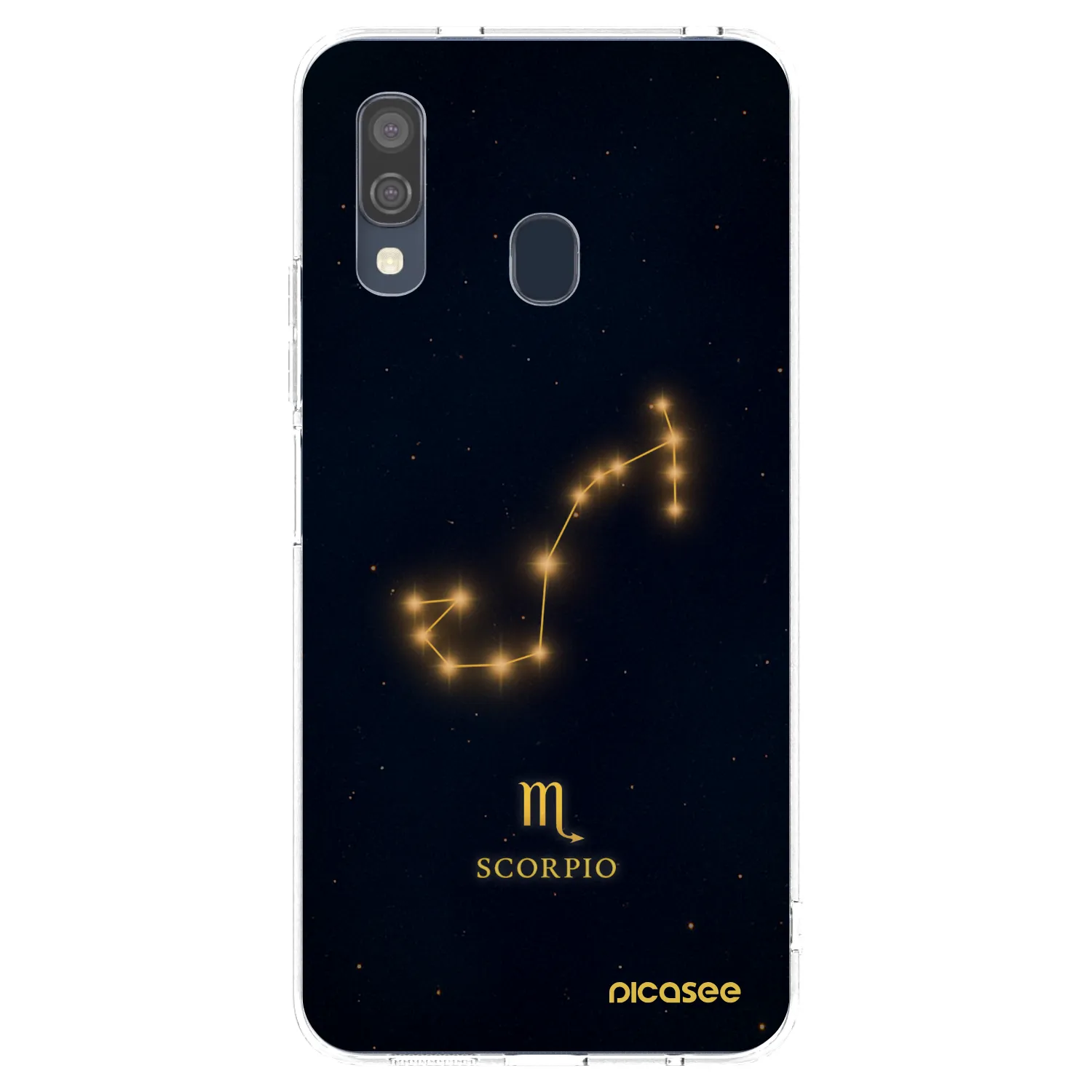 Picasee silikónový prehľadný obal pre Samsung Galaxy A40 A405F - SCORPIO
