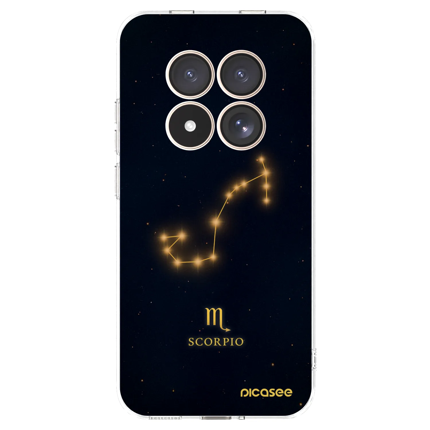 Picasee silikónový prehľadný obal pre Xiaomi Redmi Note 15 Pro 4G - SCORPIO