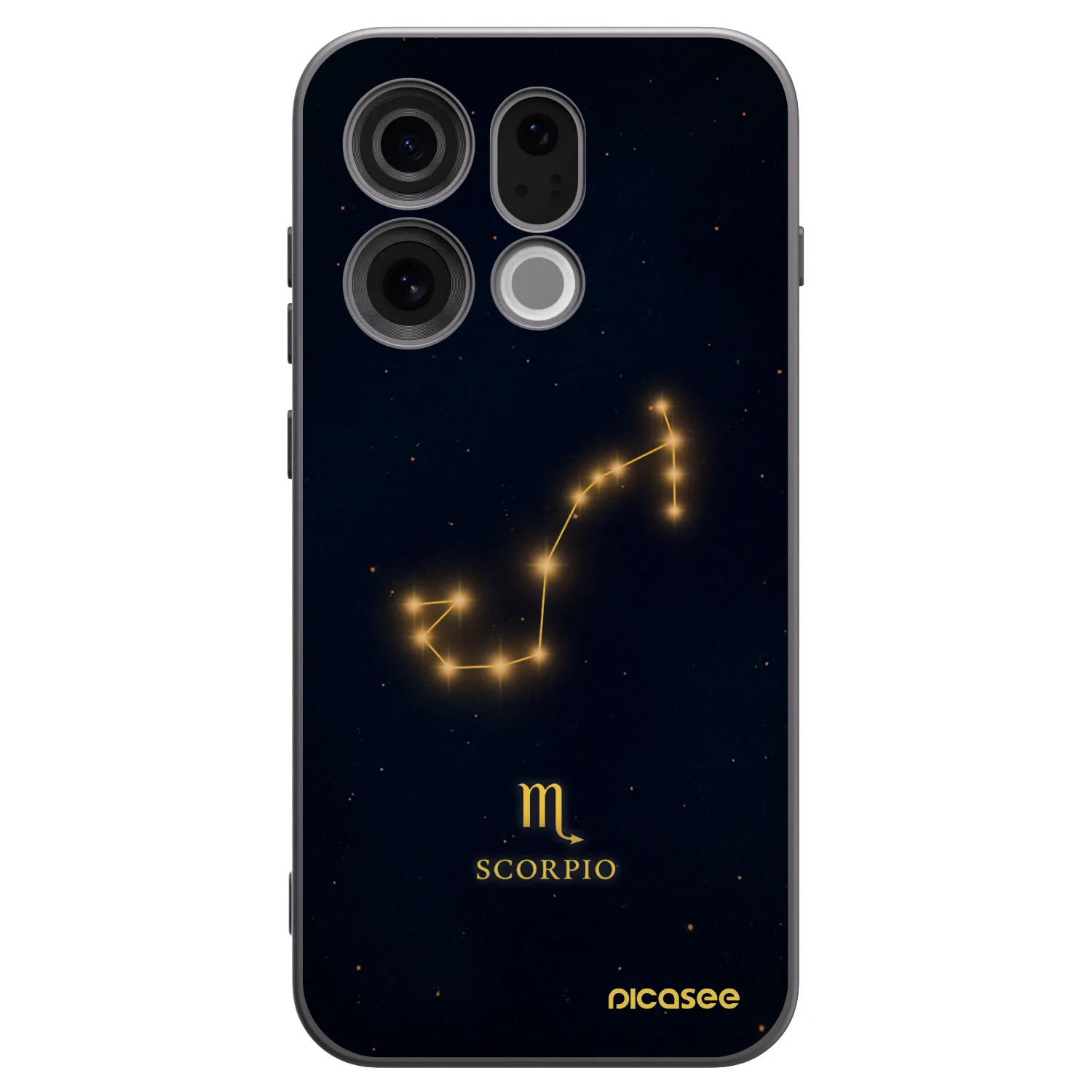Picasee silikónový čierny obal pre OPPO Find X9 - SCORPIO