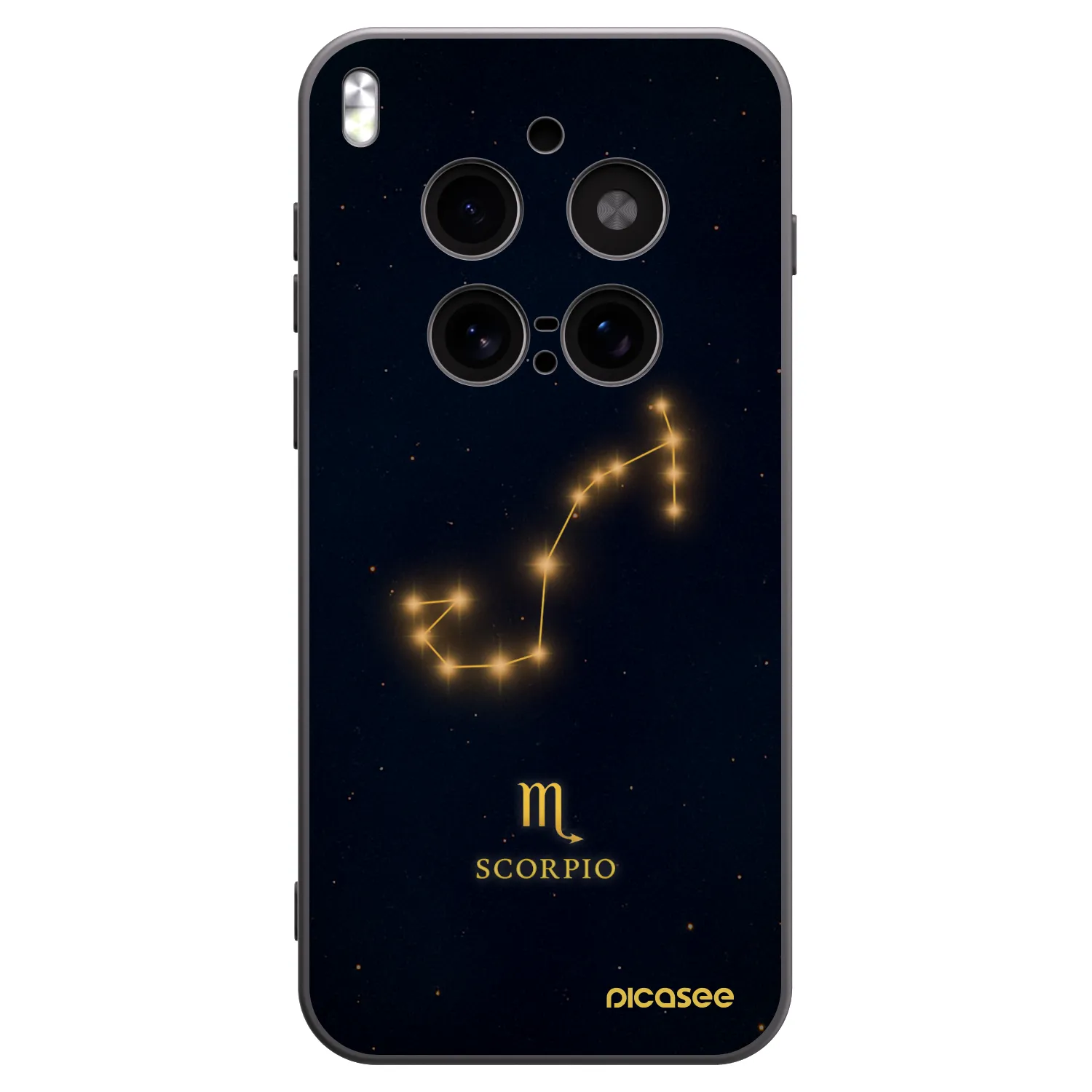 Picasee silikónový čierny obal pre Vivo X300 Pro - SCORPIO