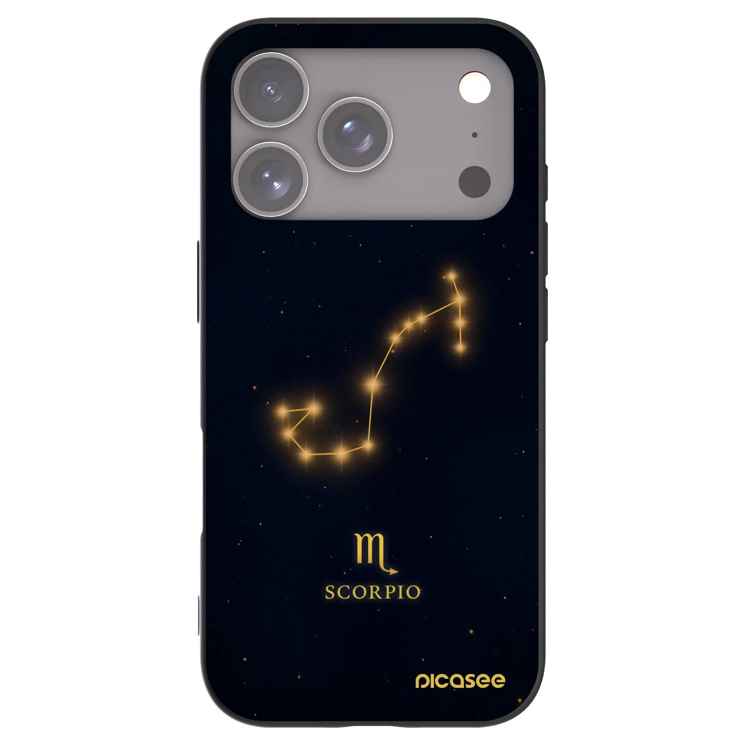 Picasee silikónový čierny obal pre Apple iPhone 18 Pro - SCORPIO