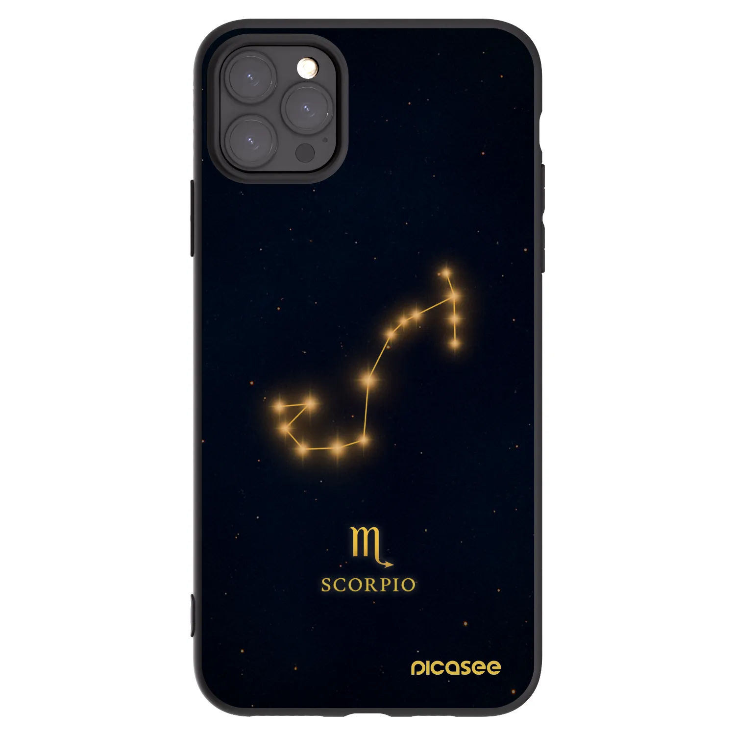Picasee silikónový čierny obal pre Apple iPhone 11 Pro Max - SCORPIO