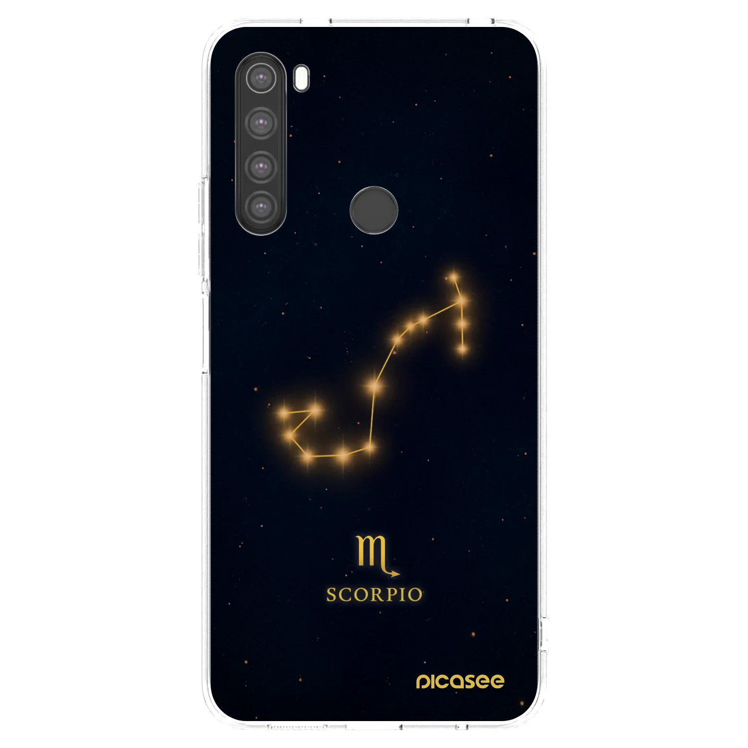 Picasee silikónový prehľadný obal pre Xiaomi Redmi Note 8 - SCORPIO