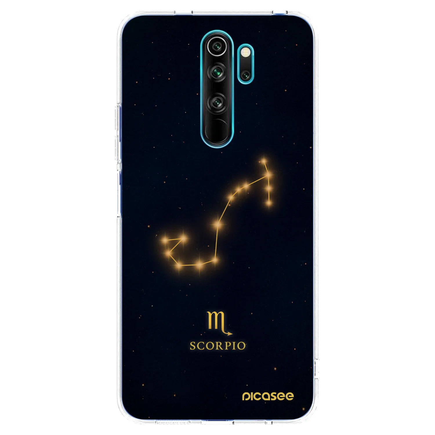 Picasee silikónový prehľadný obal pre Xiaomi Redmi Note 8 Pro - SCORPIO