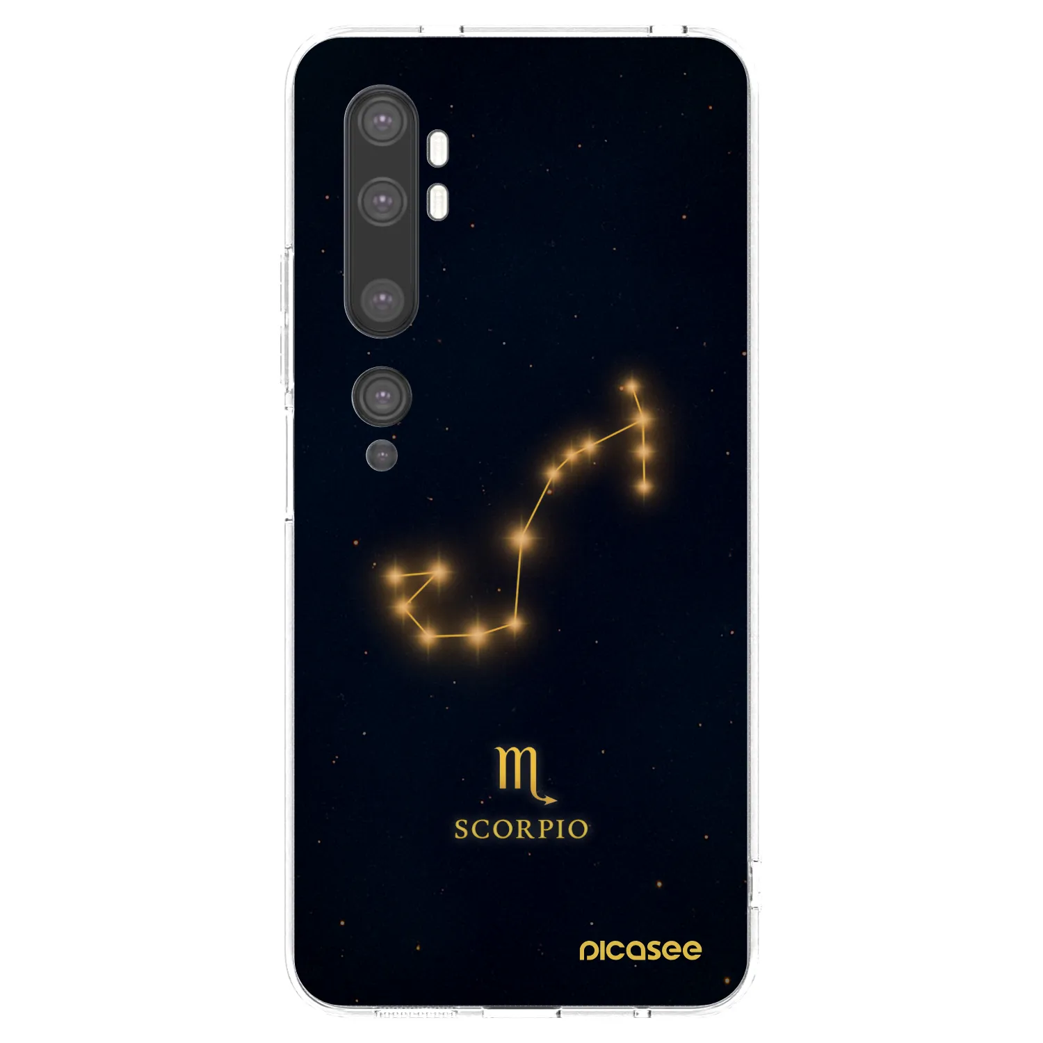 Silikónový prehľadný obal pre Xiaomi Mi Note 10 (Pro) - SCORPIO