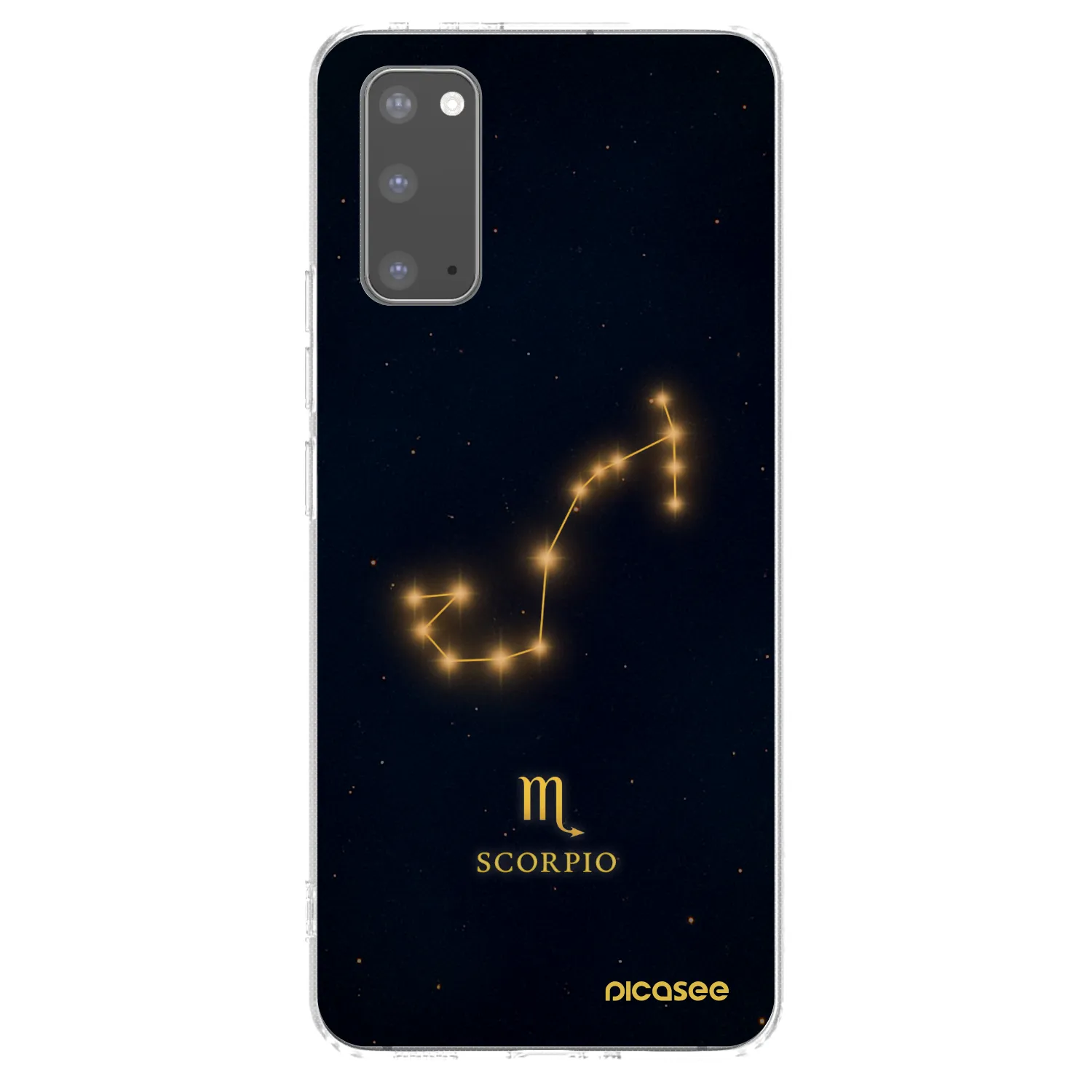 Picasee silikónový prehľadný obal pre Samsung Galaxy S20 G980F - SCORPIO