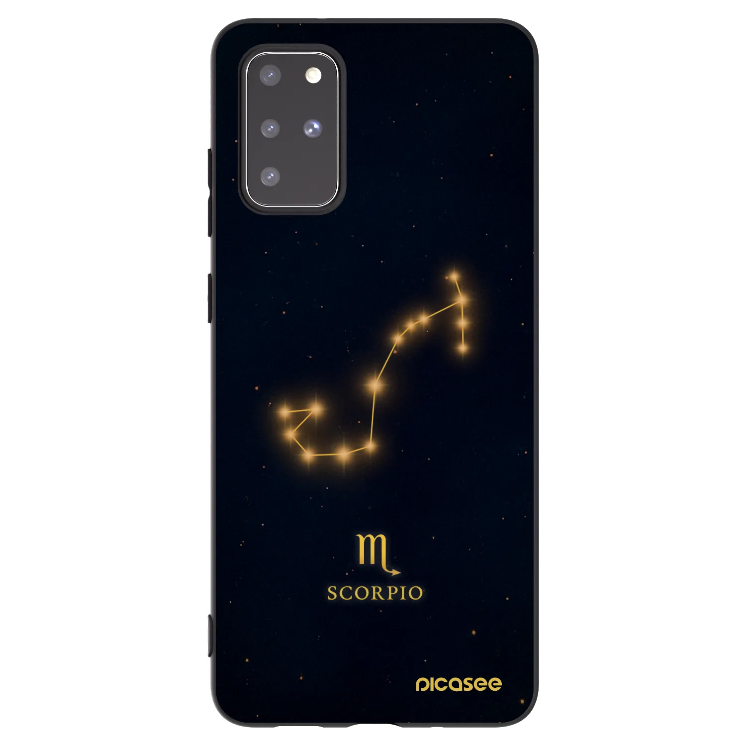 Picasee silikónový čierny obal pre Samsung Galaxy S20+ G985F - SCORPIO