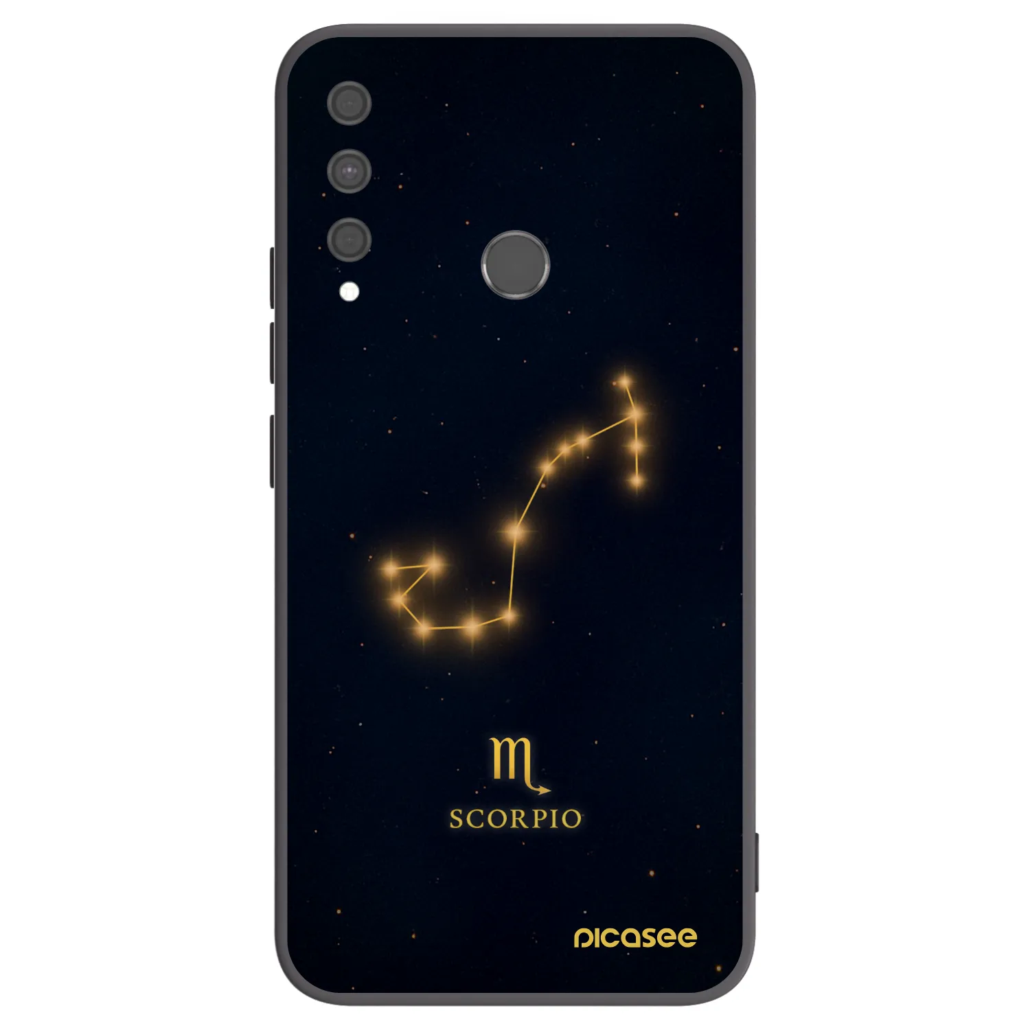 Picasee silikónový čierny obal pre Huawei P40 Lite E - SCORPIO