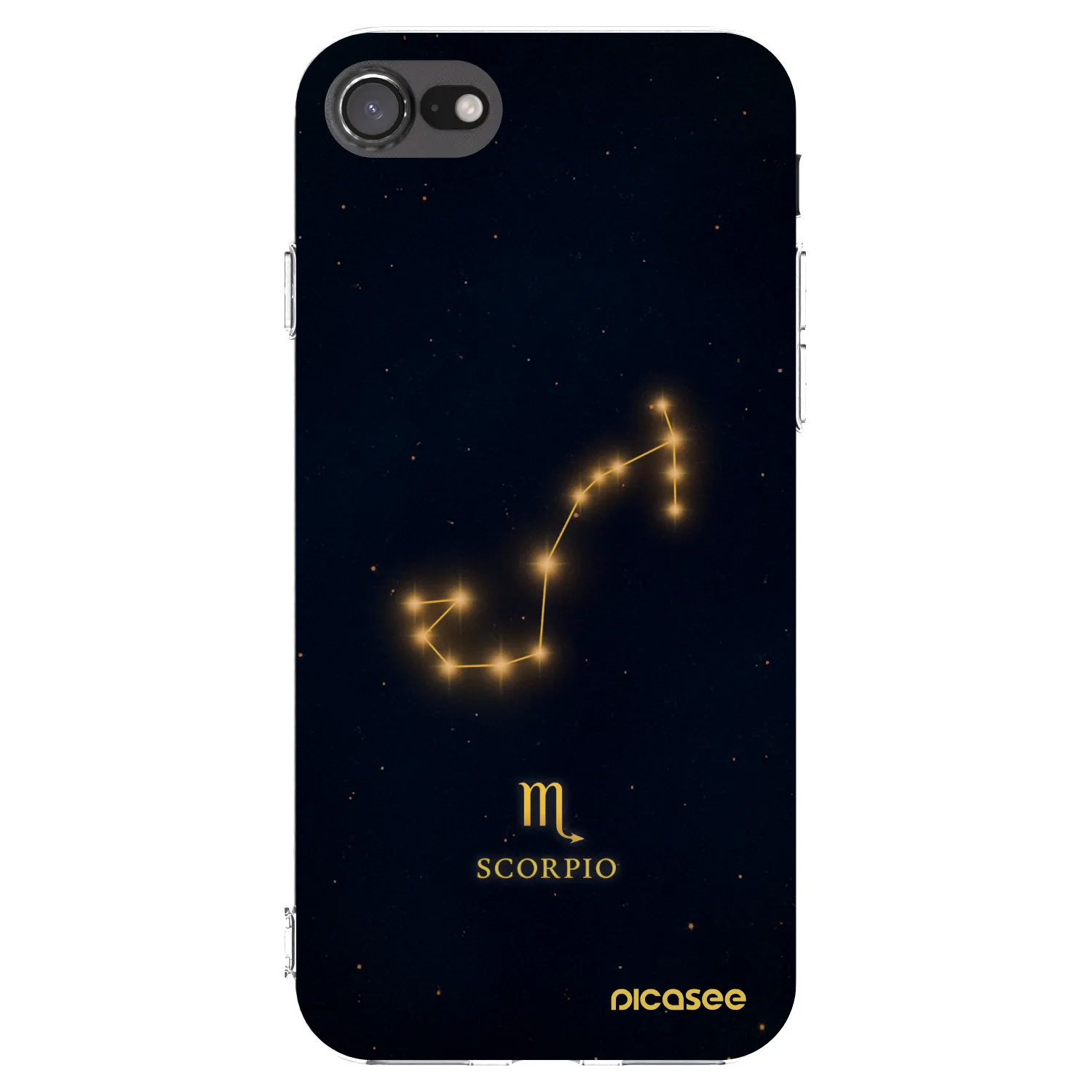 Picasee silikónový prehľadný obal pre Apple iPhone SE 2020 - SCORPIO