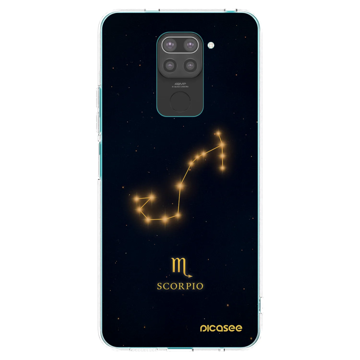 Picasee silikónový čierny obal pre Xiaomi Redmi Note 9 - SCORPIO