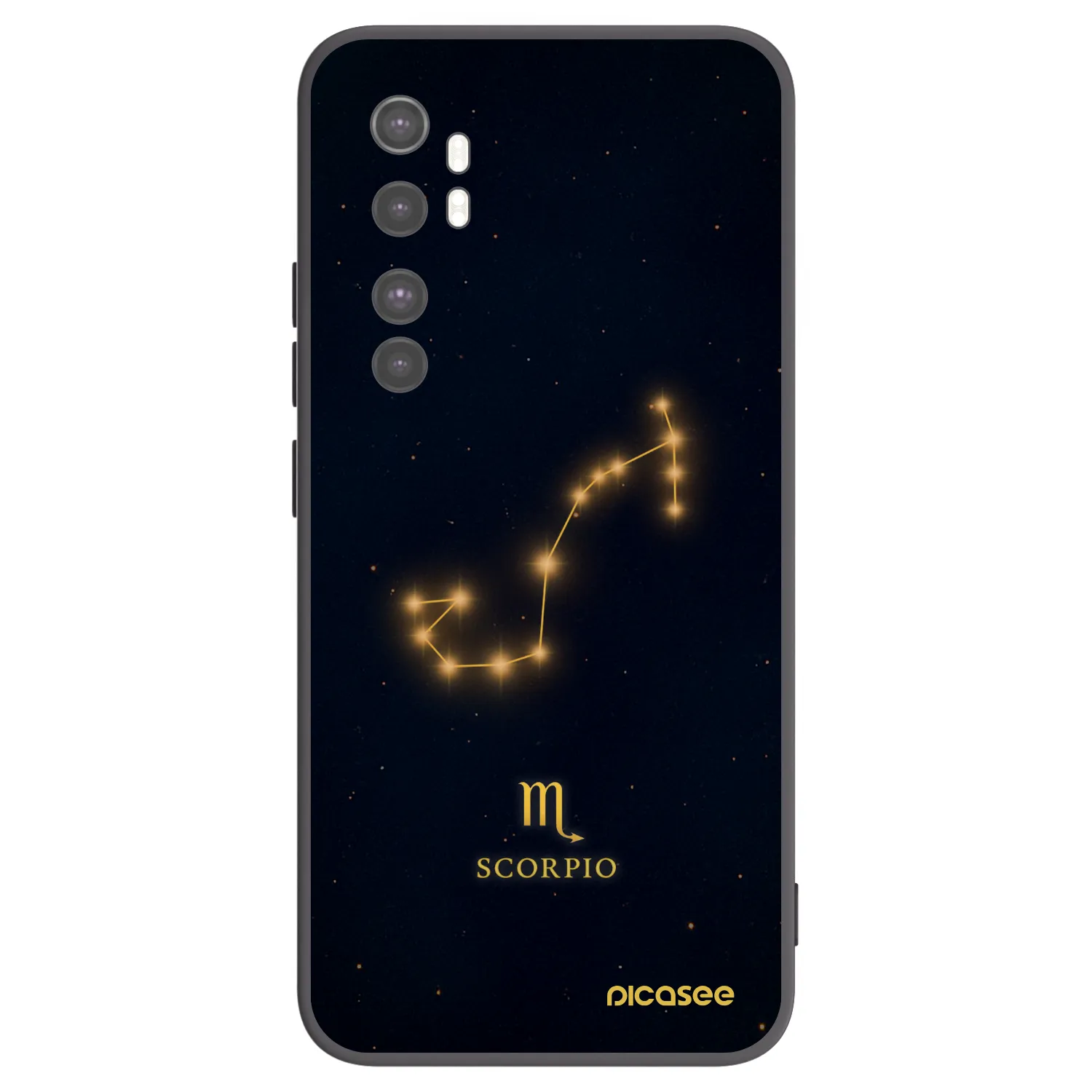 Picasee silikónový čierny obal pre Xiaomi Mi Note 10 Lite - SCORPIO
