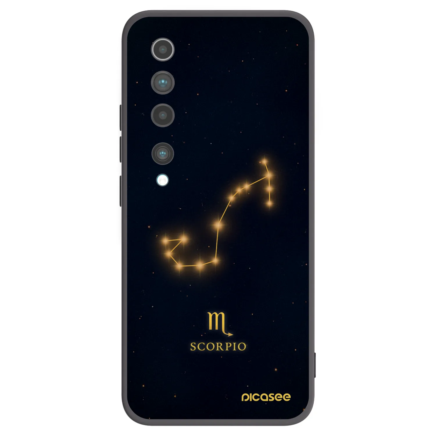 Picasee silikónový čierny obal pre Xiaomi Mi 10 - SCORPIO