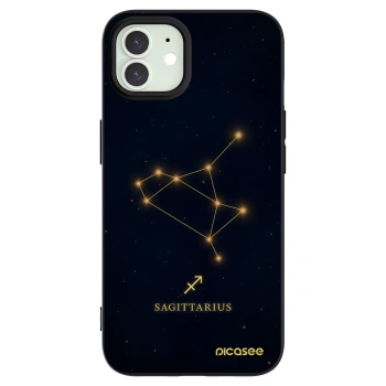 Picasee silikónový čierny obal pre Apple iPhone 12 - SAGITTARIUS