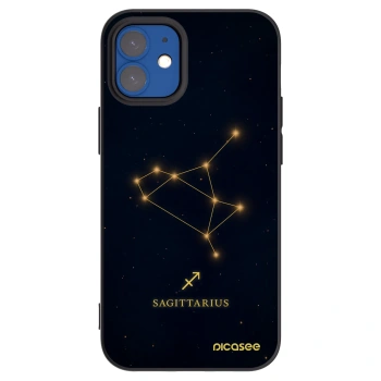 Picasee silikónový čierny obal pre Apple iPhone 12 mini - SAGITTARIUS