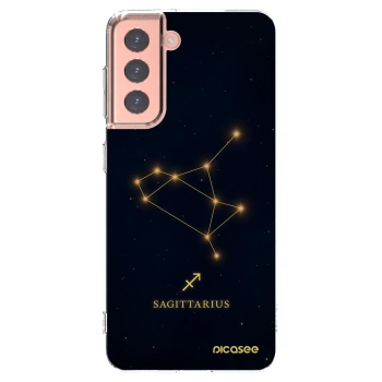 Picasee silikónový prehľadný obal pre Samsung Galaxy S21 5G G991B - SAGITTARIUS