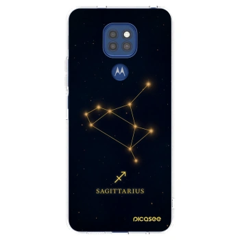 Picasee silikónový prehľadný obal pre Motorola Moto G9 Play - SAGITTARIUS