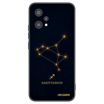 Picasee silikónový čierny obal pre Realme 9 Pro 5G - SAGITTARIUS