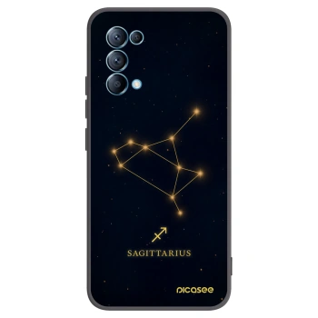 Picasee silikónový čierny obal pre OPPO A16s - SAGITTARIUS