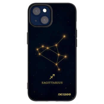 Picasee silikónový čierny obal pre Apple iPhone 14 - SAGITTARIUS
