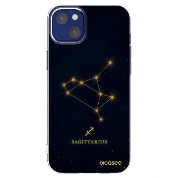Picasee silikónový prehľadný obal pre Apple iPhone 14 Plus - SAGITTARIUS