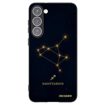 Picasee silikónový čierny obal pre Samsung Galaxy S23+ 5G - SAGITTARIUS