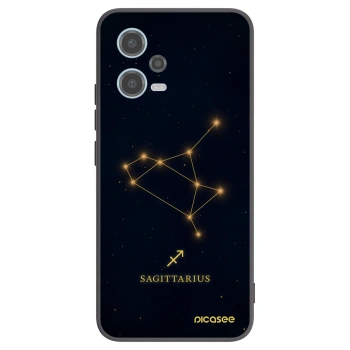 Picasee silikónový čierny obal pre Xiaomi Redmi Note 12 5G - SAGITTARIUS