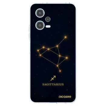 Picasee silikónový prehľadný obal pre Xiaomi Redmi Note 12 5G - SAGITTARIUS