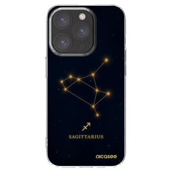 Picasee silikónový prehľadný obal pre Apple iPhone 15 Pro - SAGITTARIUS