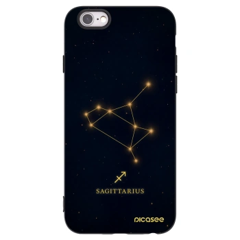 Picasee silikónový čierny obal pre Apple iPhone 6/6S - SAGITTARIUS