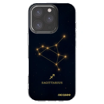 Picasee silikónový prehľadný obal pre Apple iPhone 16 Pro - SAGITTARIUS