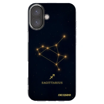 Picasee silikónový prehľadný obal pre Apple iPhone 16 Plus - SAGITTARIUS