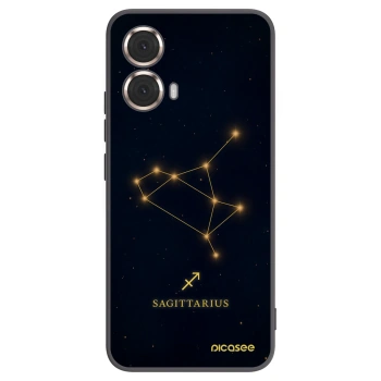 Picasee silikónový čierny obal pre Motorola Moto G85 - SAGITTARIUS