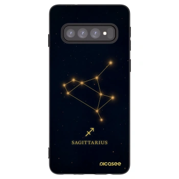 Picasee silikónový čierny obal pre Samsung Galaxy S10 G973 - SAGITTARIUS