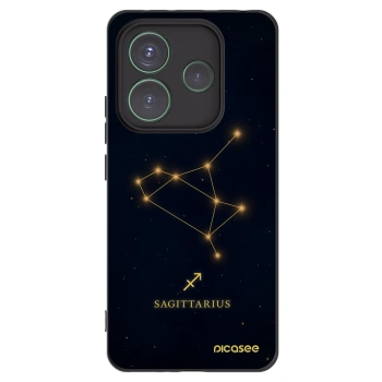 Picasee silikónový čierny obal pre Xiaomi Redmi Note 14 5G - SAGITTARIUS