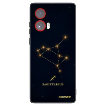 Picasee silikónový čierny obal pre Motorola Edge 50 Fusion - SAGITTARIUS