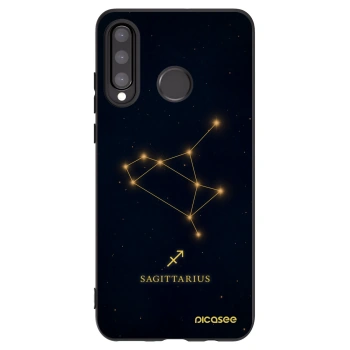 Picasee silikónový čierny obal pre Huawei P30 Lite - SAGITTARIUS