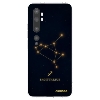 Picasee silikónový prehľadný obal pre Xiaomi Mi Note 10 (Pro) - SAGITTARIUS