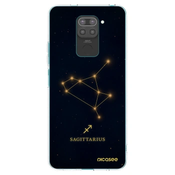 Picasee silikónový čierny obal pre Xiaomi Redmi Note 9 - SAGITTARIUS