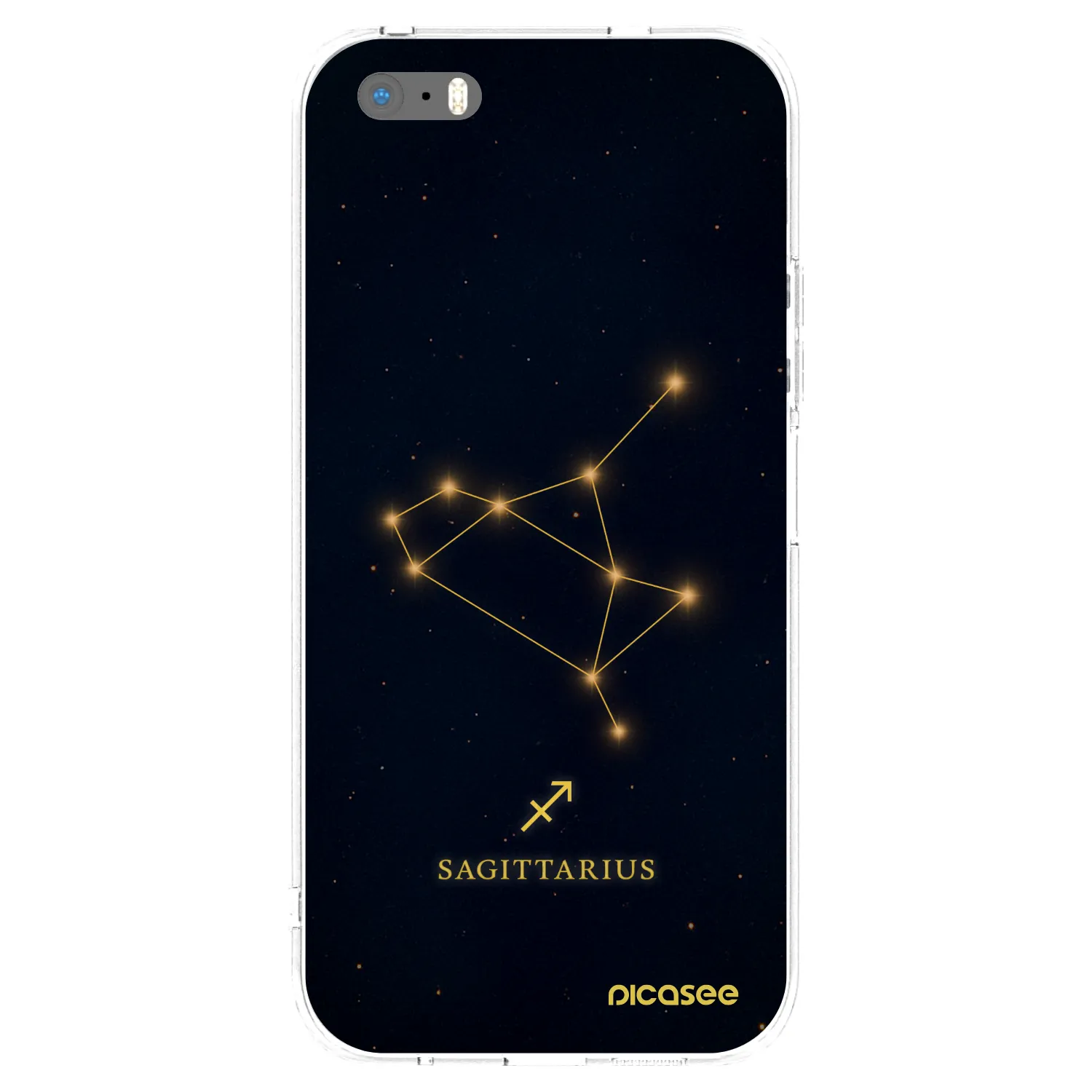 Picasee silikónový prehľadný obal pre Apple iPhone 5/5S/SE - SAGITTARIUS