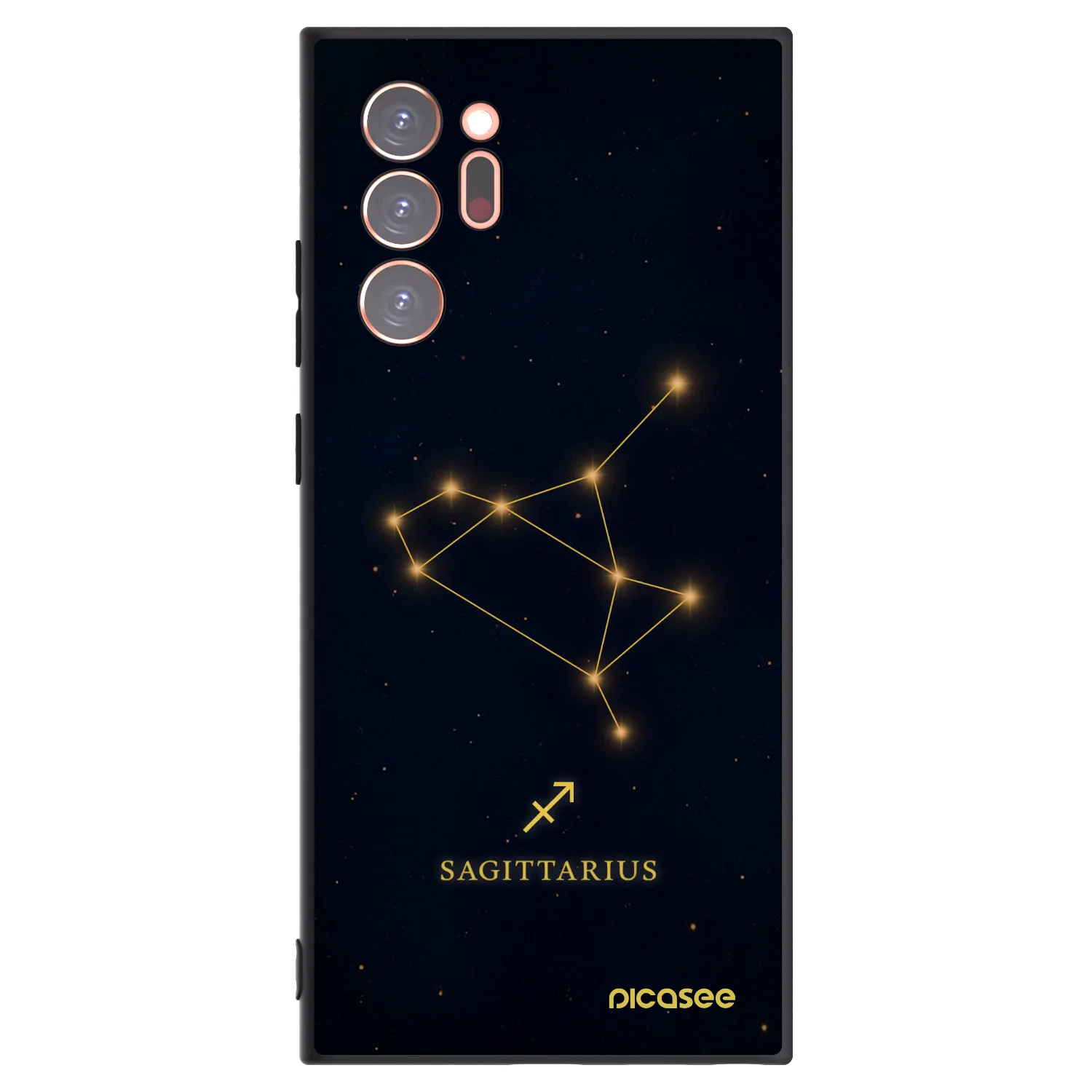 Picasee silikónový čierny obal pre Samsung Galaxy Note 20 Ultra - SAGITTARIUS