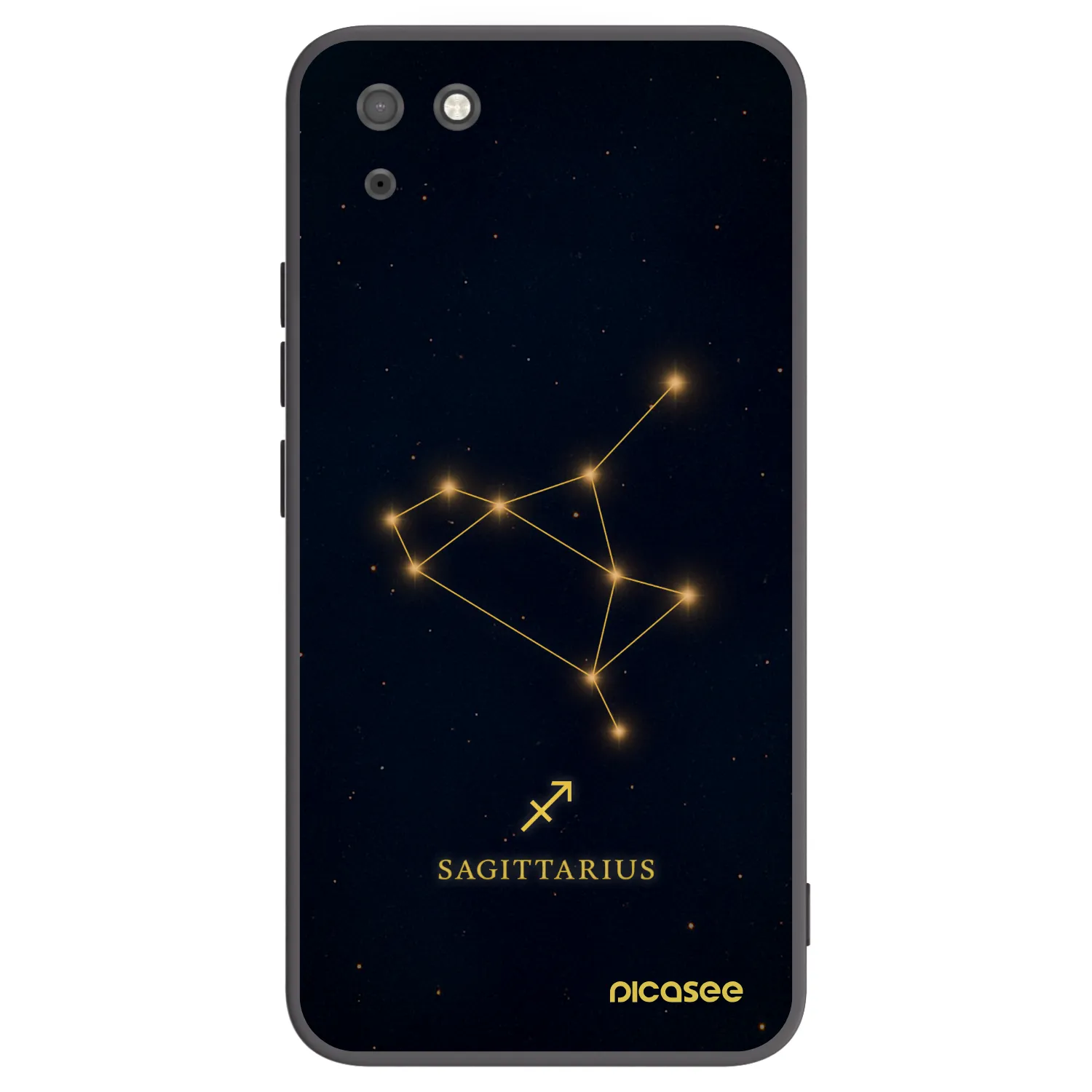 Picasee silikónový čierny obal pre Huawei Y5P - SAGITTARIUS