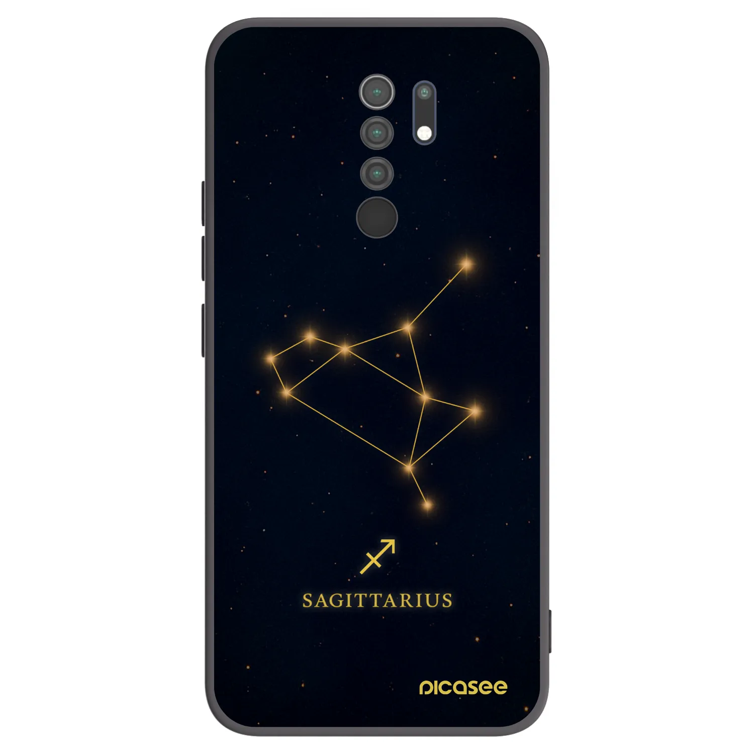 Picasee silikónový čierny obal pre Xiaomi Redmi 9 - SAGITTARIUS