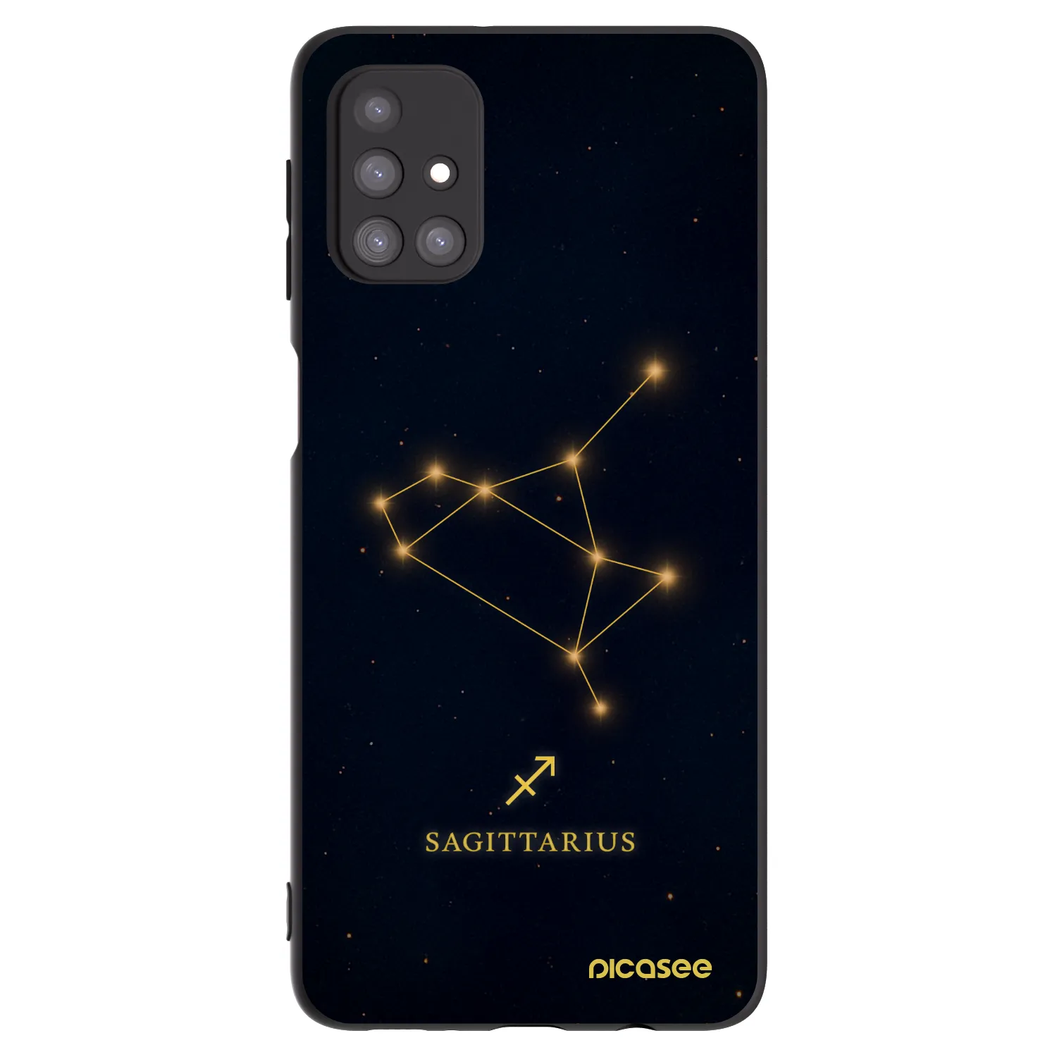 Picasee silikónový čierny obal pre Samsung Galaxy M31s - SAGITTARIUS