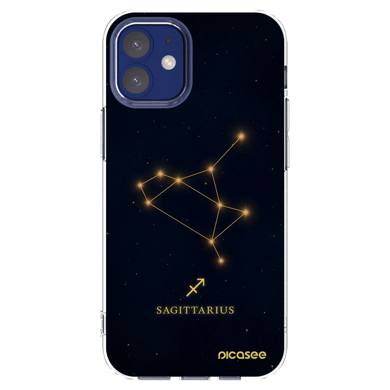 Picasee silikónový prehľadný obal pre Apple iPhone 12 mini - SAGITTARIUS