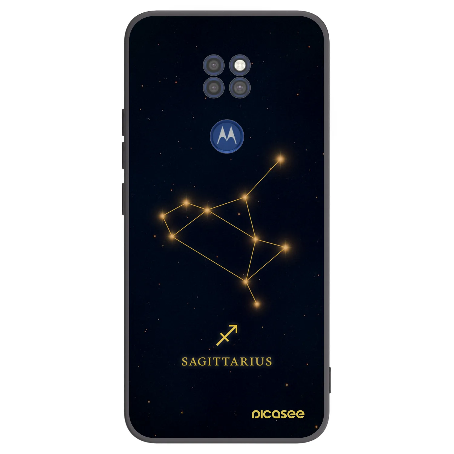 Picasee silikónový čierny obal pre Motorola Moto G9 Play - SAGITTARIUS