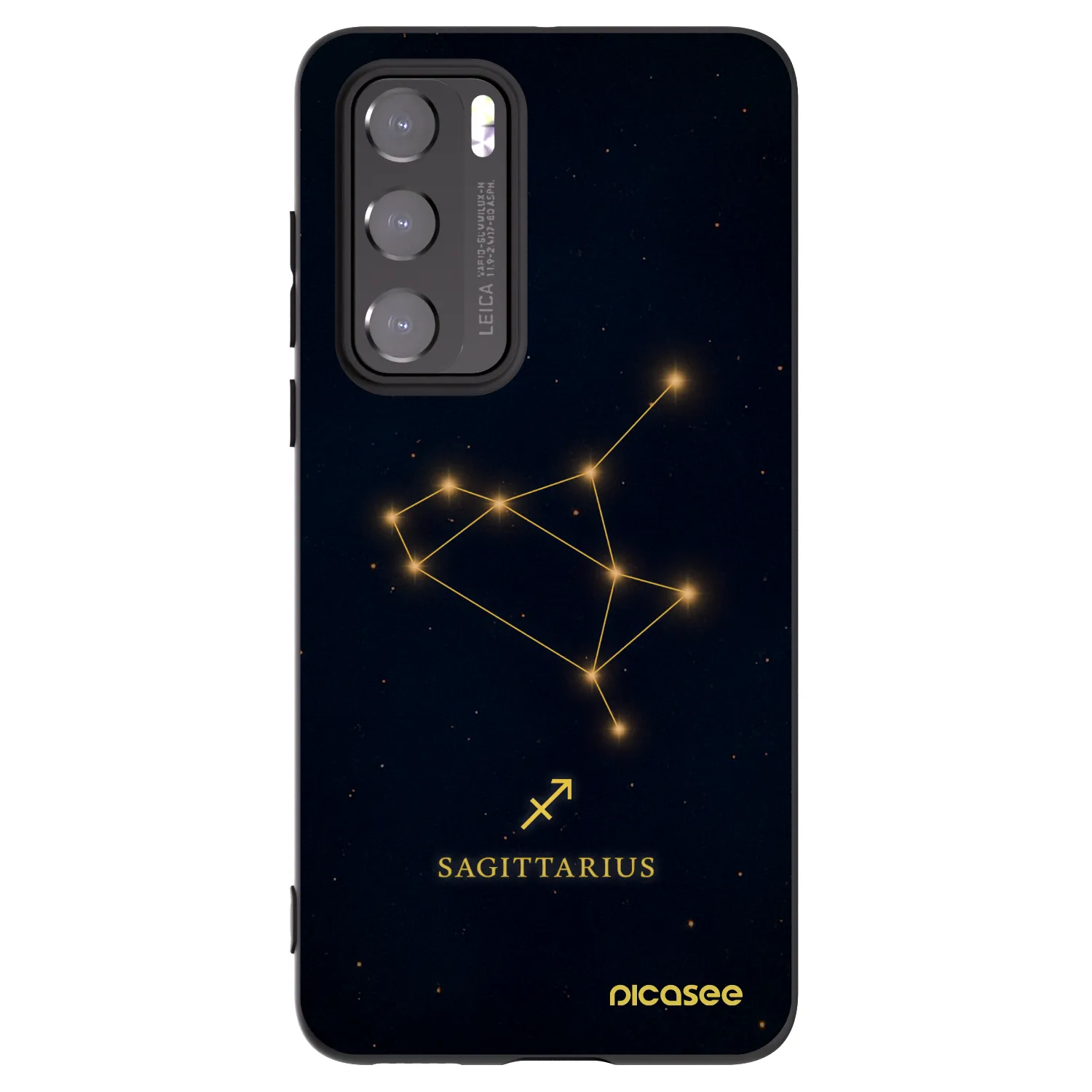 Picasee silikónový čierny obal pre Huawei P40 - SAGITTARIUS