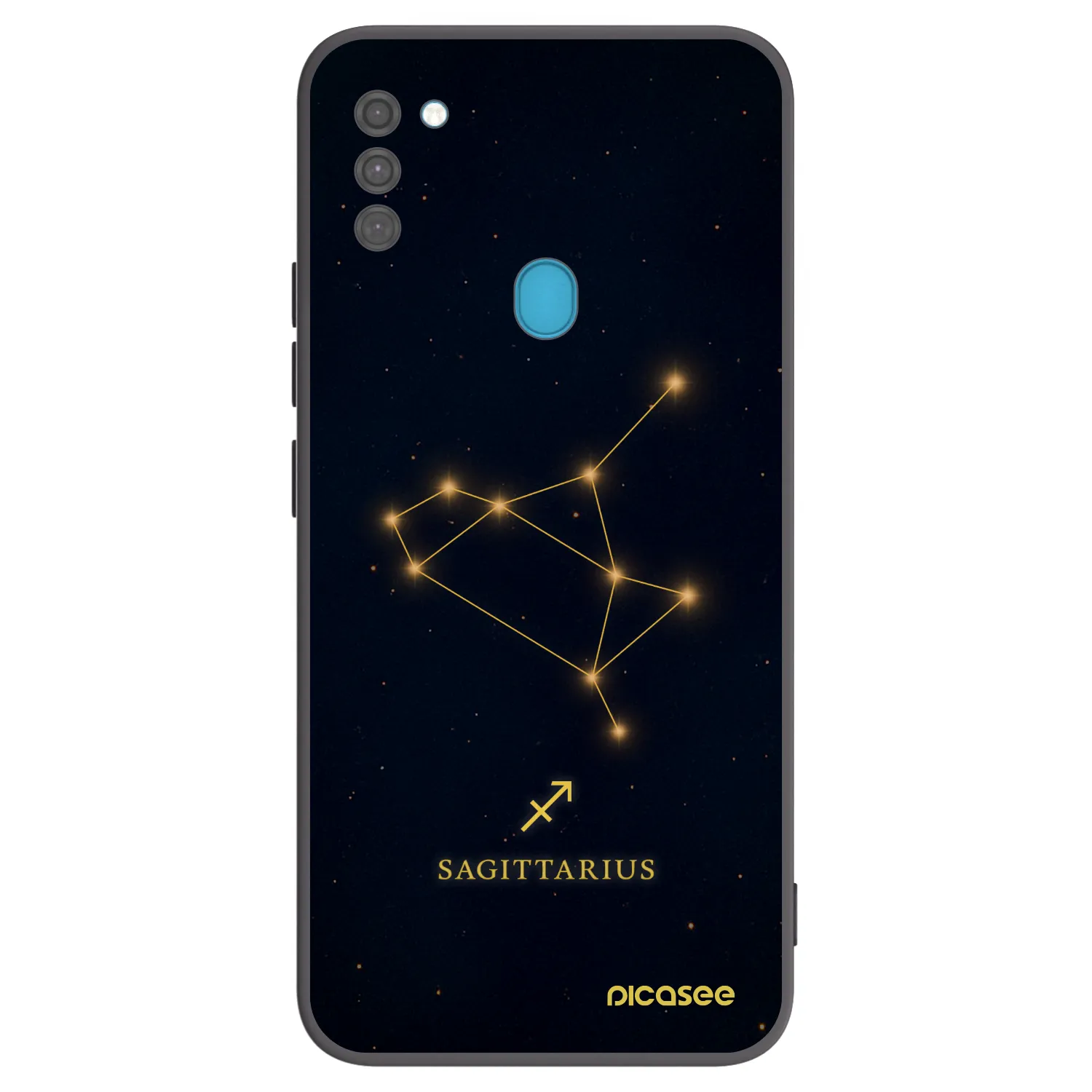 Picasee silikónový čierny obal pre Samsung Galaxy M11 - SAGITTARIUS