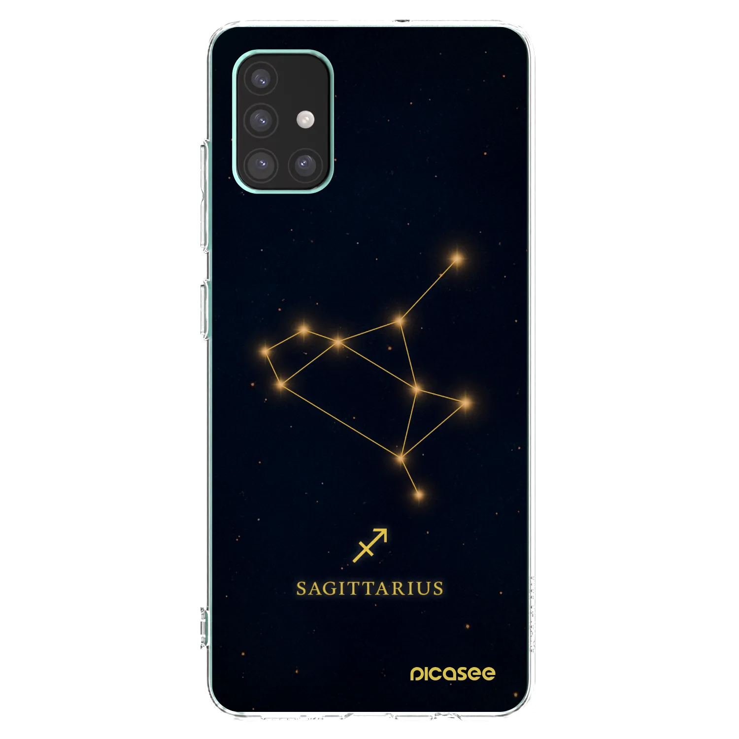 Picasee silikónový prehľadný obal pre Samsung Galaxy M51 M515F - SAGITTARIUS