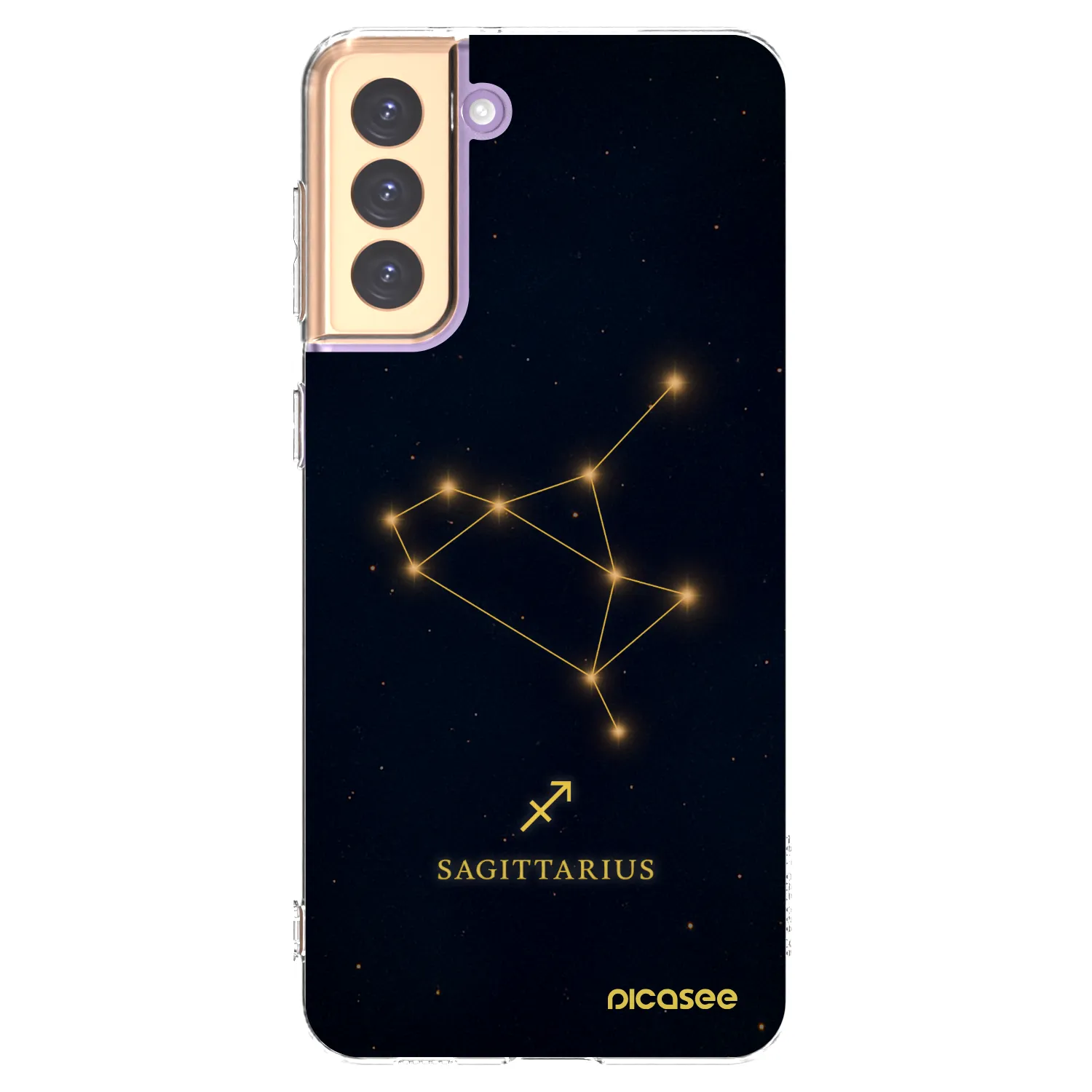 Picasee silikónový prehľadný obal pre Samsung Galaxy S21+ 5G G996F - SAGITTARIUS