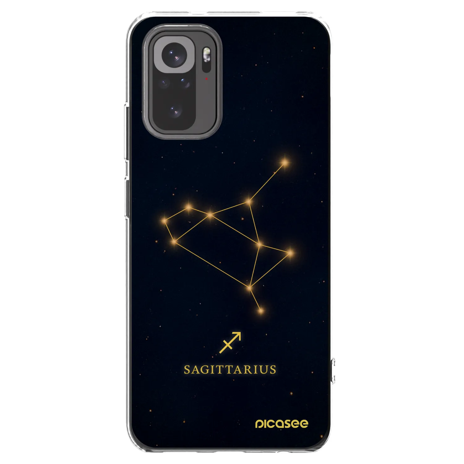 Picasee silikónový prehľadný obal pre Xiaomi Redmi Note 10 - SAGITTARIUS